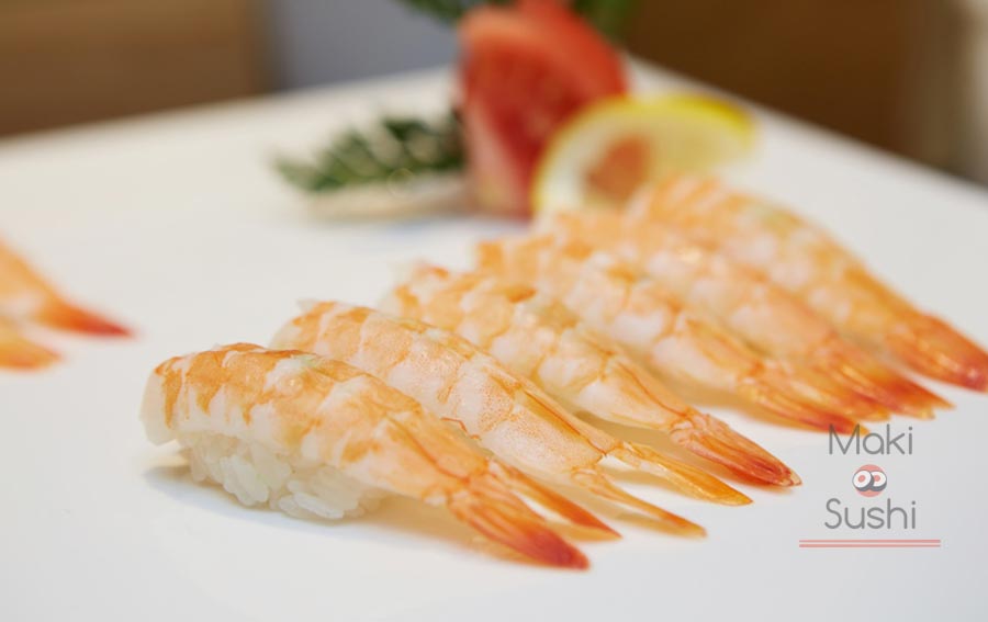 Nigirizushi aux crevettes - Recette Sushi à la crevette ...
