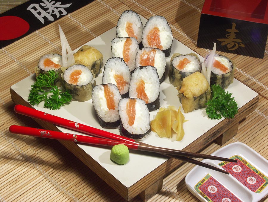 Maki saumon et fromage frais